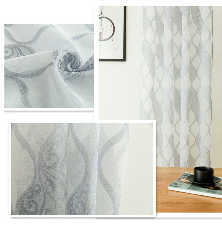 JOSSIOMI Premium High Quality Gray Thermal Plain Blackout Draperies - 4 Pack Panel