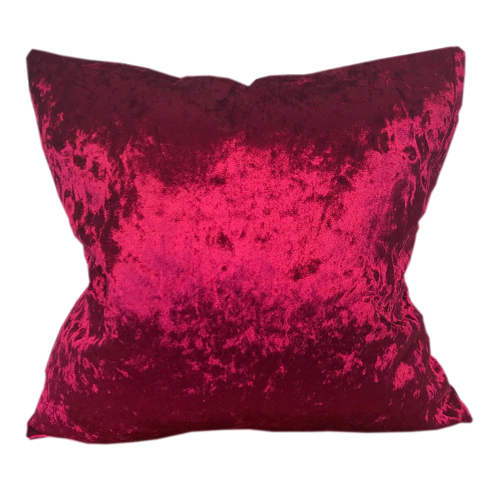 Jossiomi Crushed Velvet Decorative Square Covers - 20" x 20" - Pack of 2